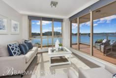  306/32 Warayama Place Rozelle NSW 2039 Freshly Updated Waterfront Apartment Capturing panoramic harbour views from an absolute waterfront location this superbly appointed apartment features freshly updated interiors and enjoys a sun-filled northerly aspect.  Situated in 'Balmain Shores' a quiet enclave on the foreshore of Iron Cove surrounded by an abundance of waterfront parkland & walking paths and located a short stroll from Darling Street's array of eateries, wine bars & express city transport.  Property features include; - Freshly painted & carpeted interiors with tiled lobby  - Large wrap around balcony with a northerly aspect  - Open plan living & kitchen taking in magnificent views - Gourmet kitchen with granite bench tops, stainless appliances with gas cooking - Slimline roller blinds in living with white timber venetian blinds in bedrooms  - King sized master bedroom with own balcony, water views, walk-in wardrobes & en-suite - Second & third bedrooms feature water views & built-in wardrobes - Two well appointed bathrooms both with separate shower & bath - Separate internal laundry with retractable clothes line - Ducted air-conditioning - Lift access to apartment with intercom . General Features Property Type: Apartment Bedrooms: 3 Bathrooms: 2 Building Size: 163.00 m² (18 squares) approx Indoor Features Ensuite: 1 Intercom Built-in Wardrobes Air Conditioning Outdoor Features Open Car Spaces: 2 Other Features Car Parking - Basement, Carpeted, Close to Schools, Close to Shops, Close to Transport For Sale $1,350,000 