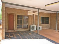  3/6 Kirkpatrick Street Katherine NT 0850 $240,000 Spacious, Quiet Unit! **OPEN INSPECTION 3/6 KIRKPATRICK ST- THURSDAY 13TH AUGUST 4.50 - 5.10 PM!** This well maintained and spacious unit is an ideal investment property OR home for the busy professional! Within a short walking distance to the CBD is this two bedroom unit located close to schools, shops, restaurants and the popular Katherine Hot Springs. Located in a quiet unit complex of only 4 units, this unit is well placed to benefit from all Katherine has to offer! Featuring an open living/ dining space, a neat and tidy kitchen, convenient bathroom and two good-sized bedrooms both with built in robes, this unit also possesses an external lockable storeroom and tiled external laundry. An easy to maintain garden is located off the courtyard, with a gate leading to side access. Featuring two carports and with security screens throughout, this fully air conditioned tiled property could well be the perfect Katherine unit, and has the rental potential for $380 pw- well over a 6% renta; return! AT A GLANCE -2 bedrooms, both with BIRs -Fully tiled -Fully airconditioned -Neat and tidy bathroom -Security Screens throughout -External lockable Storeroom -Private Courtyard -2 carports Contact Caitlin today to inspect this ideal unit!   Property Snapshot  Property Type: Unit Construction: Brick Land Area: 210 m2 Features: Built-In-Robes Close to schools Close to Transport Courtyard Fenced Back Yard Fully Fenced Yard Security Screens Storage 