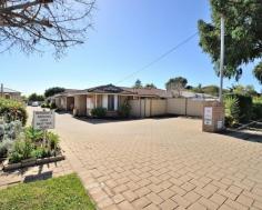  6/90 Kent Street, Rockingham WA 6168 Are you looking for a new home to downsize into, a holiday home or a property investment with a good return? You have a couple of options here in this lovely 3 bedroom villa. There is a history of short term accommodation or a long lease at $450 – $650 per week over the last couple of years. Currently leased to 5 April 2017 at $450 per week. Current Property Manager looks after bookings, cleaning and maintenance so little to do if you want to keep it as is. The home is tastefully furnished throughout, right down to the knives and forks and ready to just move into, as these items can be negotiated with the sale price if you want to keep them. Being located at the end of the small well cared for complex you have the advantage of a large wrap around courtyard including garden shed. The complex has  additional parking bays for residents only and has a private side pathway leading to the beach. The villa sits directly behind a beachfront house so very close to the crystal blue waters of Cockburn Sound, walking distance to the café strip, shops and public transport Features Include:- New electric hot water system Ceiling fans  living and brm1 Split system reverse cycle AC  living Security screens on all doors and windows Fully furnished Electric upright stove Pantry Built in robe  Brm 1 Garden Shed  