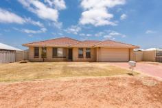  38 Ego Creek Loop Waggrakine WA 6530 $285,000 This very solid mid sized brick & tile home is just 13 years old and with all the essentials; 4 bedrooms, 2 bathrooms, air-conditioning, double garage/carport, 721 m2 fenced block with side access, patio and a pretty good location to go with it. This is a great backyard for kids and space for a shed or pool when you are ready. 38 Ego Creek Loop has an excellent tenant in place until mid 2021 who is keen to stay if purchased by an investor. Ego Creek Loop is about a 3km drive to the beach and shopping centre and even less to the very popular Waggrakine Primary School. More Information • Brick & tile construction • Built in 2008 • 4 bedrooms - 3 with built-in robes (these are on the smaller side) • Main bedroom with en-suite & walk-in robe • Main bathroom with shower over bath • Open-plan living/dining & kitchen • Reverse cycle air-conditioning in main living/dining • Gas stove top & electric oven • Double stainless steel sink • Room for a dishwasher • Approx 40 sqm L' shaped undercover patio • Natural gas connected • NBN to house • Instant gas hot water system • Garden shed • Pet & child-friendly yard • Locup-up remote double carport • Side access to the back yard • 721 sqm block • Connected to deep sewerage Please be advised that this information has been supplied to the best of the agents knowledge however, it is always advisable for you to complete your own research and due diligence in these matters. 