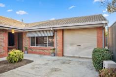  1/388 Marion Road Plympton SA 5038 $490,000-$510,000 Positioned at the rear of a small group of 3, this residence will appeal to a variety of purchasers, downsizers, first home buyers and investors. The unit is disposed as 3 good sized bedrooms, 2 with built-in robes, spacious living room, separate dining room, brand new kitchen, large bathroom, WC, separate laundry. Fully landscaped private gardens, ideal for an outdoor lifestyle further compliment this very impressive offering and in addition there is gas heating, refrigerated cooling, a tool shed and secure garage parking for one car. An outstanding opportunity to acquire a delightful strata unit, so well positioned to excellent shopping, transport, the City and local beaches. 