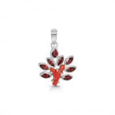 Get in touch with your passionate self and explore the vibrant Martian energy of Sagacia's  Red Coral jewelry  . These stunning jewelry pieces that feature bold, fiery hues of 100% natural and authentic red coral are made out of pure 925 sterling silver and finished with rhodium vermeil as well. As a gemstone that is well known for aligning the chakras and bringing healing to blood-related ailments, the red coral featured in our jewelry brings vitality and strength to the wearer. This gemstone jewelry is perfect for those who wish to add a striking statement to their look and captivate the audience around them. So, purchase the Sagacia Red Coral jewelry and feel the love for its passionate allure.