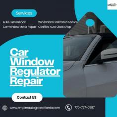  Empire Auto Glass specializes in car window regulator repair, ensuring your vehicle’s windows operate smoothly and reliably. Whether your window is stuck, moves slowly, or doesn’t stay in place, our expert technicians are equipped to diagnose and fix the issue efficiently. We use high-quality parts and advanced techniques to restore your window’s functionality, enhancing both safety and convenience. At Empire Auto Glass, we prioritize excellent service and customer satisfaction, delivering repairs that meet the highest standards. Trust us for fast, professional car window regulator repair and get back on the road with confidence. 