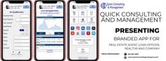 Many people dream of having their own mobile app, but the process can be costly, time-consuming, and challenging. As a Realtor in Orlando, Florida, with a passion for technology, I faced these same challenges. I hired a team of developers and started creating simple apps like a Tip Calculator, Everyday Calculator, and Mortgage Loan Calculator. After successfully launching my own app, I realized I could offer this service to others. Quick Consulting and Management LLC now develops affordable apps for Realtors, Loan Officers, and companies. Contact us for more information or to schedule a demo.