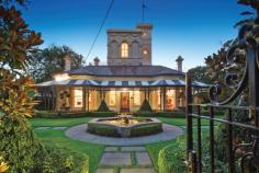 12 Russell Street, Camberwell NSW Step inside and enjoy the superb ambience of this beautiful landmark Italianate, slate roofed Victorian residence. Showcasing the impressive proportions of its era, it has been faithfully renovated to preserve its traditional period features throughout, whilst the interior also delivers luxurious living spaces geared to today's contemporary family lifestyles. Arguably the finest home in the surrounding area it presents a once in a generation opportunity and is set on a magnificently landscaped wide garden allotment with water feature - enviably located in one of Melbourne's finest residential precincts, the Tara Estate. With its leafy tree-lined streets and gracious period residences, just a few minutes walk from Camberwell cafes, shops, transport options, Read Gardens and some of Melbourne's most sought-after schools.  The interior features a wide double arched hallway with parquetry floors opening to a sumptuous main bedroom with WIR and marble ensuite and a formal sitting room, both with bay windows and a sweeping staircase leading to the tower which has two bedrooms and an upper terrace with 360deg views all around the Melbourne skyline. Downstairs also includes two further bedrooms, a family bathroom and library/study. A superb contemporary family area includes a conservatory, living/dining, stylish Granite/Euro kitchen with large Butler's pantry and Bar plus laundry all opening through French doors on one side to a casual outdoor dining area with heated salt-water pool plus gas mains BBQ and on the other to a leafy courtyard garden.  Other features include security system, intercom, hydronic heating, air-conditioning, OFPs incl. marble, roof storage, below-ground tank+bore with desalination unit, remote gates leading through a long arbour to the double garage with a loft gymnasium, bedroom or retreat above it. Land size: 1,580sqm/17,022sqft approx. 