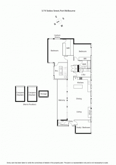5/74 Stokes Street, Port Melbourne VICDESIGNER BAYSIDE LIVING Relocate in style with this immaculate house sized apartment offering low maintenance lifestyle and quality contemporary decor conveniently located just one block from the beach and popular Bay Street shops. Comprising: Huge open plan lounge and dining room with adjacent alfresco north facing terrace (approx 21sqm) perfect for entertaining, American oak timber floors throughout, modern Miele kitchen (with stone benches), huge hotel style main bedroom (with walk in dressing room, ensuite and double vanity/shower), large second bedroom (with built-in robes) and smaller third bedroom/study, sparkling central bathroom, separate laundry room and powder room. Features: Ducted air-conditioning, secure under cover parking with remote roller door, ample storage and lift with security intercom. Enjoy all the benefits and attractions of Port Melbourne beachside living with the CBD only a short tram ride away. Inspect during scheduled open times or by appointment with the agent. Presented by Cayzer Real Estate Albert Park & Port Melbourne. ALL ENQUIRIES MUST INCLUDE A PHONE NUMBER.   