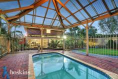 64 Campaspe Drive, Croydon Hills VIC Captivating indoor/outdoor living on 1172m2 (Approx). $650,000-$750,000 SETSALE: Monday 16th June @ 4pm (Unless Sold Prior) Set on 1172m2 (approx) and with Croydon Hills Primary School directly opposite, mornings with the kids will be a whole lot simpler in this outstanding family home. Designed and located for maximum convenience and enjoyment, the fun times ahead will be effortless thanks to a huge 5.5x10m covered alfresco zone with views to the Endless swim/spa gazebo and gorgeous tropic inspired garden with wide lawns for the kids to enjoy. The expansive Darnley Homes construction is beautifully maintained and features a carpeted lounge/dining, tiled kitchen/meals/family zone (the timber kitchen including gas cooking, European appliances and air conditioner), good-sized rumpus/media room, 4 generous bedrooms with robes and ceiling fans (master with robed dressing room and modern ensuite), updated family bathroom, powder room and laundry with garden access. Other standout features include zoned ducted heating, evaporative cooling, quality carpets and tiling, ducted vacuum, complete commercial quality cafe blinds on the alfresco, secure family friendly fencing, garden shed, and remote double garage. In the heart of the friendly Croydon Hills community you will have the added advantage of easy access to Luther College, Yarra Valley Grammar, Yarrunga Reserve, McAdam Square shops, and bus to central Croydon. This property is well worthy of inspection at your earliest opportunity. FEATURES: Substantial 2-storey family home, 3 living zones, huge covered alfresco zone, Endless swim/spa gazebo, large allotment, walk to quality schools and bus  FEATURES: Flat 1,172m2 Block, Updated Bathrooms, Huge Alfresco, Blue Ribbon location   