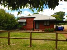  37A Thatcher Street, Waroona WA 6215 * 3 bedroom, 1 bathroom cottage on a 773m2 block. * Stunning Jarrah floor boards plus a tile fire. * Huge patio, double carport and in a nice street. 