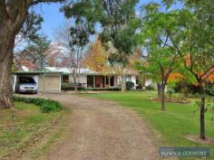 Welcome to 'Arrakis', this established rural retreat is hidden from the world by it's fabulous parklike gardens. On
 offer is approx. 22 acres of slightly undulating land with an abundance
 of water and an opportunity for the successful purchaser to relax in 
the delight of it's manicured parklike gardens. You are welcomed to the 4
 bedroom brick residence by a fabulous North facing timber deck that is 
large enough to entertain in privacy whilst marvelling at the 
established trees, garden beds and paths leading you right through the 
house yard with separate areas to relax including a paved pergola area. The
 residence has a modern feel with large living areas, wood heating, 
great Northern aspect and updated kitchen and bathrooms. All 4 bedrooms 
are of generous size, all have built in robes, the main with spacious 
WIR, uniquely different ensuite and private access to another Northern 
deck. There is a separate studio off the main dwelling and is fully 
lined. Storage isn't an issue with ample linen cupboards, SLUG as well 
as a 2bay plus workshop colourbond shed which is 6mx9m, fully powered 
and concrete floor. The 22 acres is divided into 6 paddocks, has 
excellent holding yards with loading race, 2 large dams, plus approx. 
45,000 of tank storage and creek frontage on the Western boundary. Also,
 for the horse enthusiast, 3 stables with power in great order and a 
ready made dressage arena. There are numerous other out buildings, vegie patch and loads of opportunity for the successful purchaser. Don't delay, organise your inspection today, contact Michael Singleton on 0434714788 as this property will not last.