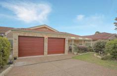  43 Nagle Crescent Blue Haven NSW 2262 Full Description : OPEN HOUSE 30/08/2014 
11:00am-11:30am 
Don’t go past this modern single level brick veneer home which consists 
of 3 bedrooms all with built ins, spacious 3 way bathroom, separate 
formal lounge and dining, lovely kitchen with dishwasher and plenty of 
cupboard space, pergola is fully enclosed and can be used as a rumpus 
room, double lock up garage, two air conditioners, alarm system, all 
windows with automatic shutters, neat and tidy backyard. All situated in
 a convenient location just minutes drive to the Freeway, shopping 
centre and schools nearby. 
 
E.& O.E. Whist every care has been taken in producing the above 
information, no warranty is given or implied as to the accuracy. 
Prospective purchasers are required to take such actions as necessary to
 satisfy themselves in this respect. 