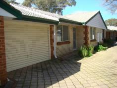 2/33 holmesdale rd woodbridge WA 6056. 3
 bedroom villa with semi ensuite offering ducted air, separate lounge, 
kitchen/dining, BIR in all bedrooms, small garden with store room and 
single lock up garage. Walking distance from Woodbridge train station and in a complex of only 4. Strata fees $205p/q. For more information or to view please call Nathalie on 0414 644 972
