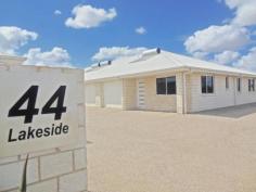  1/44 Lakeside Drive, EMERALD QLD 4720 PROPERTY DETAILS 	   	 INSPECTION DETAILS 	 	 AGENT DETAILS $276,000 Neg Property ID: 2658463 $15000 GREAT START GRANT First home owners are eligible for the governments $15,000 great start grant.  This stylish quality unit features: - 2 bedrooms with built in robes - Ensuite to the main bedroom - Deluxe kitchen with stainless steel appliances - Split system A/C throughout - Spacious open plan living with quality fixtures throughout - Covered patio area & single lock up garage  - Privacy fenced with unit 1 overlooking the lake   HOUSE SIZE: 121 m2   	 Contact agent for details TOOLS » More Photos » Print a Brochure » Bookmark Property » View Bookmarks » Calculator » Email a Friend » Premium Tracker » View Map 