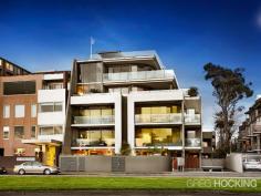  102/348 Beaconsfield Parade St Kilda West VIC 3182 This luxurious ground floor apartment appreciates all the advantages associated with an address that makes the most of the bay, bike paths and the beach. An instantly inviting, impressively proportioned living/dining domain accompanied by an elegantly efficient contemporary kitchen enjoys the visual impact of views towards the water while a substantial balcony delivers outdoor desirability. Three spacious bedrooms, including a main bedroom with walk in robes and ensuite, each look over a private courtyard retreat. Ducted heating and cooling, video security and basement car parking enhance an elite property and an enticing opportunity. 	 