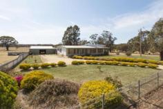  324 Western Hwy Ararat VIC 3377 For Sale $349,000 
			
			
			 Set on 2.5 acres on the edge of town with a 
rural outlook this 4 Bedroom home is now like brand new. Suitable for 
horses, hobby farm or if you just want space to move. Features include 
22 solar power panels, all new colorbond cladding, new floor coverings, 
plaster, fresh paint, insulation in walls, new blinds & drapes, 
upgraded wiring, new split system air con, wood heater, master ensuite 
with spa bath, 3 showers & much more. This home is low maintenance, 
energy efficient & the complete package. Outside is an impressive 
man cave 10x12 shed with auto roller doors, large paved covered BBQ 
area, stables, lockup machinery shed, storage & chook sheds, back 
patio with lovely Easterly views and secure & well fenced yards. 
Worthy of an inspection if a country lifestyle is your desire.   