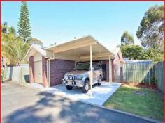  29/5-9 Grant Road
Morayfield
Qld
4506 380 m2 BLOCK * FENCED & MAINTENANCE FREE * LOW BODY CORP FEES : Approx $ 1,400 Year. * Beautifully Presented * Nothing to Spend ***** Rear Access for Caravan ***** * Brick & Tile * Three Built-in Bedrooms with Ensuite * Air Conditioned Formal Lounge & Separate Dining * Kitchen Meals with Breakfast Bar / Pantry & Dishwasher * Solar Hot Water / 3 KV Inverter * Huge Covered Outdoor Entertainment Area * Single Lock up Garage & Large Carport * Mins to Doctors / Shops & All Amenities 