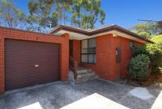  7/52 Nickson Street Bundoora Vic 3083 Internet ID 313361 Property Type Unit Features Secure parking, Built in robe/s, Evaporative cooling, Shed, Fully fenced, Ducted heating SELL YOUR CAR - WALK TO THE SHOPS PLUS SPACIOUS LIVING !Fixed Date Sale By 24th March 2015 (Unless Sold Prior). Centrally located yet perfectly secluded, this welcoming unit is appealing as a first home, investment or downsizing option. The home boasts 2 bedrooms with built-in-robes serviced by a neat central bathroom, a comfortable lounge area plus a huge north-facing private backyard with shed which provides ample space to entertain or unwind. This is a fantastic entry into a great location with Bundoora Shopping Centre and public transport just minutes from your door. Currently tenanted. Also features: *Well-appointed kitchen with meals area and separate laundry *Ducted Heating and Evaporative Cooling *Single remote garage with rear access *Beautiful Parkview from the back *Multiple visitor parking *Moments from Plenty Road Tram and Settlement Road Bus *Short walk to Norris Bank Parkland and Primary Schools * Low Body Corporate Fee 