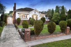  88 Napier Cres Essendon VIC 3040 $950,000 - $1,045,000   Art Deco Revelation In The Zone! Built in circa 1926, this captivating solid brick home comprises two charming bedrooms, separate study and rear sunroom. Boasting a grand and imposing street presence it occupies approximately 746sqm of land and offers excellent scope to further enhance, extend and create a dream family home (S.T.C.A.). Period features include art deco inspired ceiling panels, dark timber plate rails, fretwork, polished hardwood floors and stunning leadlight throughout. The floorplan comprises formal lounge with a tapestry brick fireplace, elegant dining room with an ornate open fireplace and original kitchen, with a meals nook and displaying a 900mm stainless steel dual fuel cooker housed within an original chimney space and mantle. Within 400 metres of Glenbervie Station and close to Windy Hill shops, cafes, CityLink, top schools and zoned to Strathmore College. Features Fully Fenced Gas Heating Study Open Fire Place Floorboards Price Guide: $950,000 - $1,045,000   |  Land: 746 sqm approx 	  |  Type: House 