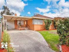  17 Dobell Ave Sunbury VIC 3429  $270,000 - $295,000 One for investors or first home buyers, this entry-level brick home is in a top location within walking distance to Sunbury shops, public transport, schools & community centres. Freshly painted throughout, offering 3 bedrooms, L-shape lounge with wall heater and airconditioner, kitchen/meals area with dishwasher, central bathroom, laundry and tandem double carport with roller door. Secure backyard, low maintenance gardens and ready to move into straight away! Additional information Property Type House  Property ID 11628100431  Street Address 17 Dobell Avenue  Suburb Sunbury  Postcode 3429  Price $270,000 - $295,000  Land Area 650 sqm 