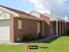  2/43 Davidson St Traralgon VIC 3844 $259,500 TOWNHOUSE LIVING This brick townhouse is so close to town: you will love living here! On it's own title and low care gardens means you've got stress free living! The main bedroom enjoys a walk-in-robe and semi-ensuite with built in robes in the other two bedrooms! There is double garage with potential room for a third vehicle or caravan. A neat kitchen with shiny bench tops, pot draws and plenty of storage. There is gas heating to keep you cosy & a reliable gas hot water service! The separate bath & shower in the main bathroom makes for easy use. Did we mention it is an easy walk to town?   Property Snapshot  Property Type: Townhouse Construction: Brick Features: Built-In-Robes Established Gardens Gas Storage Walk-In-Robes 