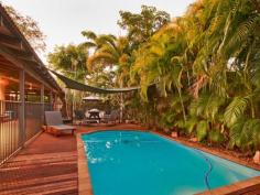  8 Solway Loop Cable Beach WA 6726 $699,000 Superb Solway Location! An exceptional family home in popular Solway Loop Cable Beach. The heart of this home is the open plan living area with cathedral ceilings and the gourmet kitchen which comprises of solid jarrah cabinetry, gas hot plates, electric wall oven, dishwasher and ample bench space.  The master bedroom is extravagantly large with two full length double windows overlooking well established shady gardens. The three minor bedrooms are of good sizes with easy care tiled floors. The bathrooms and laundry have all been recently renovated with modern tiling, vanities, benchtops and storage spaces.  Step outside onto the wide timber decked area overlooking the crystal clear in ground swimming pool and the easy care tropical gardens. With a spot for the vegie garden by the shady mango tree you may never need to leave home again.  Adding to the perfection of this home is the highly sought after location! Quiet Solway Loop is close to a large open parks & a playground is also only a short stroll over the coastal dunes to famous Cable Beach. Parking is well catered for with a single carport with access to the rear plus additional parking alongside the driveway. Currently leased at $630 per week until November 2015 this is an excellent opportunity for a buyer looking for a great family home or renew the lease and have an easy care investment. For further property details or to arrange a private inspection please contact Clare Cowen on 0407 766 539 or email clare.cowen@raywhite.com. 