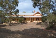  134 Kerta Road Mypolonga SA 5254 $395,000 Substantial Homestead & Shedding House - Property ID: 813346 Set on a picturesque 1.58HA (3.9 acre) allotment, this homestead is situated only minutes from Murray Bridge and offers something for the whole family.  Although the home could do with some care, it oozes potential, from the high ceilings to the various fireplaces. With a new roof, the home offers four large bedrooms, country style kitchen & dining area, heating & cooling, extravagant sized family area, walk-in store room, massive bathroom, convenient second toilet, and laundry. Outdoors, the list of features is generous starting with various shedding including an approx. 75x30 shed, approx. 60x40 shed, approx. 30x15 shed, workshop with attached shearing shed & sheep yards, and various other shedding. On top of this there an abundance of water supply via the six large rainwater tanks, an equipped bore, and mains water. Add this with the approx. 5KVA solar system, and your living costs are sure to be kept to a minimum. This is a very family friendly property with enough room to cater for everyone's interests.   Print Brochure Email Alerts Features  Land Size Approx. - 3.9 acres 