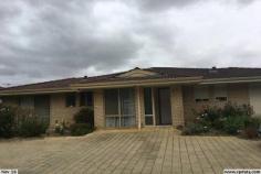  2/65 Wheatley Street Gosnells WA 6110 $184,000 AMAZING OVER 40's BARGAIN House - Property ID: 914161 This comfortable 1 Bedroom, 1 Bathroom Unit is in a secure strata titled group of six. Offering a lovely Master Bedroom with BIR, open plan Kitchen/Meals/Living Area and Bathroom. Fresh Garden Courtyard. There is intercom access to a common reception area, a separate electric meter and own parking bay. The Unit is situated close to the Gosnells shopping centre, Gosnells Markets and Gosnells train station  and is absolutely top value for affordable living or as an investment property. Please call Kay 0413 116 786 to make your appointment for a private viewing. 