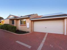  1/38 Tuart Street Yokine WA 6060 Adore the inviting feel of this perfectly positioned street front home! Perfect North facing aspect with the benefit off Energy Efficient solar panels saving money on power bills. The appealing design combining indoor and out door living offers a versatile low maintenance lifestyle . Light filled and well maintained with a sizeable floor plan complimented with a tranquil alfresco area make this a stand out property. Enjoy the ultra convenient city fringe location with public transport very close by, only 10 mins to CBD, walking distance to local shopping centre, cafes, restaurants, bank, recreational areas and easy freeway access. Inviting and stylish this 3 bedroom, 1 bathroom air-conditioned villa has parking for two cars and is located within a well maintained group of 4. Some of the many features include: * 3 Bedrooms with built in robes * Remote lock up garage and storeroom * Large Bathroom * Large Laundry * 2 car bays * Energy Efficient solar panels * Security screens * Alarm system * Split system air-conditioning * Tiled living areas * Well appointed kitchen with gas cooking * Large fridge space * Gas bayonet and gas hot water system * Landscaped Courtyard  PLEASE CALL FOR DETAILS 