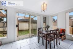  6/4 Rice Place Oxley Park NSW 2760 $460,000 - $490,000 Modern townhouse located in a quiet street and minutes to Oxley Park Public School, Child Care and Ridge Park and Great Western Hwy Featuring:- • Three bedrooms with built ins to two,  • Main bedroom has ensuite and walk-in wardrobe.  • Open plan kitchen and dining area with stainless steel appliances • Tiled living area, split system air conditioning • Internal laundry with an added convenience of a 3rd toilet downstairs • Outside there is a double lock up garage and a low maintenance rear yard.  • This townhouse is conveniently located close to schools, pre-schools, shops and public transportation Additional Information (approx.) :-  • 200m to Bus stop • 600m to Oxley Park Public School • 1km to local corner shops • 1.3km to Colyton High School • 2.5km to St Mary's Village Shopping Centre  • Close drive to St Mary's or Mt Druitt train station • Minutes’ drive to Great Western Highway and M4  Buyers Note :-  • Current rent $415 per week and the tenant wants to stay • Offering an abundance of features for the first home buyer or investor. 