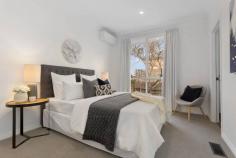  2/1 Birtles Street Balwyn VIC 3103 $1,050,000 - $1,155,000 This stylish and sophisticated single level town home newly renovated boasts sparkling designer style and modern convenience. Just a few minutes’ walk to the supermarket, cafes and city bus, this superb home is sure to impress. Located in a tree-lined enclave, it features a formal living and dining area bathed in northern sun thanks to the generous bay window. The brand-new chef’s kitchen features Caesarstone benchtops and stainless-steel appliances and overlooks an informal living zone. This immaculate abode also boasts three spacious bedrooms including a master suite with walk-in robe and ensuite. With a spacious courtyard, family bathroom with sumptuous fittings, powder room, laundry, split systems in every room, ducted heating, new flooring and double garage. Nothing to do but move in… 