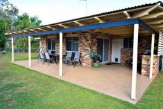  6 Beak Place Biloela QLD 4715 $356,000 ***CLICK ON 3D VIRTUAL TOUR TO INSPECT THIS HOME FROM THE COMFORT OF YOUR OWN*** What a great location in a “no through traffic” cul-de-sac, handy to Redeemer School and Biloela High School, this leafy, pleasant environment is both inviting and peaceful. The single lockup garage is supplemented with a powered two door lockup shed, as well as two carports large enough to hold a caravan in one and a trailer or another car in the other. The interior décor reflects the cool calmness of the exterior with pale grey walls and white trims. The bedrooms and lounge with attractive bay windows, are carpeted and the ‘work & wet’ areas are tiled. Two of the three bedrooms have built-in cupboards and the master bedroom features a walk-in robe and ensuite. The stylish kitchen includes a self-cleaning oven. There are 5 split system air conditioners throughout and 4.9kw Solar Electrical System. The back and sides are fenced, the L-shaped patio, built-in BBQ and veranda makes a very pleasant entertainment area. The location alone would be enough to make this home a “must see” on your short list! Talk to Amanda and Ross at First National Real Estate to arrange your personal inspection now. 