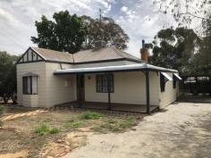  26 Goldfields Rd Dowerin WA 6461 $189,000 Hardi Plank/Iron. 3 Bedrooms – Front Porch. Aircon – Wood Fire. Dado Jarrah Walls. Modern Kitchen. Dishwasher. Renovated Bathroom. Huge Rear Verandah. Cubby House. Garden Sheds. 6x6 Shed. Rear Access Gas H/W/S. Great location. 1,012m² approx. Year Built: 1935. 