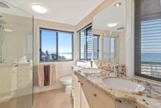  Unit 2/754 Pacific Parade Currumbin QLD 4223  $2,850,000 This executive residence has been built at the top of a small cliff overlooking the entire Currumbin beachfront. The boutique residence offers a private secluded sanctuary while providing the occupant unrivalled views to the north which encompass the Currumbin Alley surf break and right along the coastline taking in the Surfers Paradise skyline. The views to the south are equally stunning, following the coastline to Snapper rocks offering a visual delight of surf and sand during the day and a dazzling display of sparkling lights at night. The unique position of the home, with no neighbours on either side, allows you to visually experience all the action while maintaining complete privacy and seclusion with easy access to beach and restaurants at your fingertips when required. The home flows over three levels with the central level featuring the kitchen, open plan living, dining and covered alfresco areas. The quality internal finishes throughout consist of an assortment of natural products including granite benchtops in the kitchen and bathrooms, marble tiles in the bathrooms, black butt timber flooring in the living areas and sandstone tiles on the balconies. • Gourmet kitchen featuring Miele and Bosch appliances; • Stunning master bedroom with dual ensuite and private verandah; • Three generous bedrooms plus separate study; • Large open plan living area with separate rumpus; • Double lockup garage with work shop area; • Air conditioning and ceiling fans throughout; • Engineered steel frame construction; • Driveway access off Woodgee street. There is a walking path to access the beach, Currumbin Surf Club and all the local cafes and restaurants. This home is in a truly iconic position featuring possibly the best view on the Southern Gold Coast. A must to inspect for those who won't settle for second best. 