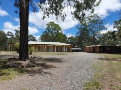  72 Nanango Brooklands Rd Nanango QLD 4615 $359,000 Only 4km from the town of Nanango, this brick home has verandas on three sides, it is a 3 bedroom home with a extra large 3rd Bedroom. Good size lounge/dining room area with a wood heater to keep you warm in the cooler months, also a split system air conditioner. The Kitchen has a electric oven and cook top with range hood, there is a two way bathroom with separate toilet. Ceiling fans through out the home, security screens on windows and doors and plenty of rainwater storage with tanks holding 16,000 Gallons. There is also a separate dwelling with a open plan kitchen/Lounge and dinning area, a large bedroom and a storage area that could be converted to a Bathroom, attached is a large carport and a entertainment/BBQ area. This property has a 10m x 8 m shed with power, with a 2meter awning. Behind the shed is another bay enclosed for storing garden implements and is fitted with a rainwater tank. The acreage is divided into a home yard and the paddock with the dam. Book an inspection Today 