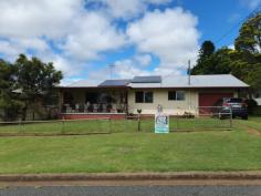  9 Ann St Yarraman QLD 4614 $280,000 Newly listed house in Yarraman, Spacious open plan lounge/Dinning and kitchen area featuring lovely polished timber floorboards and New r/cycle air-conditioning. Modern kitchen with island bench and plenty of cupboard space, electric oven, gas cook top with range-hood and dishwasher. Large main bedroom with r/cycle air-conditioning and built-in wardrobe, 2 other bedrooms both have built-ins and all bedrooms are carpeted. Bathroom has a separate bath, shower with vanity unit. Laundry and separate toilet from the single lock up garage. Fully fenced 6ft steel fencing in the backyard and garden shed. This property is currently tenanted for $255.00 per week and leased until 13th of October. 24hrs notice is needed to view the property. 