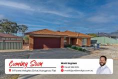 9 Forest Heights Drive Kangaroo Flat VIC 3555 - Quiet pocket of Kangaroo Flat - 14 Minutes from Bendigo CBD - Study can be turned into 4th bedroom - Side access is perfect for a caravan or boat - Directly across the road from bushland with walking tracks 