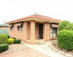  1/537 Prune St Lavington NSW 2641 $250,000 This solid spacious unit is situated in a well maintained small complex (only four on the block), and built in a fabulous location, and the vendor is keen to sell. Some outstanding features include: Opposite the major primary school, creche and church Walk to to the adjacent parks and recreational reserve Public transport to the city on your doorstep Security doors front and back Open plan living Gas heating Ducted cooling Split system Kitchen with gas stove, pantry, double sink Two bedrooms, with ceiling fans, built in wardrobes Separate bath Separate shower Separate toilet Excellent storage Blinds and drapes Private courtyard with established trees and shrubs Outdoor blinds and lights Established shrubs and trees Secure parking with remote Visitor car space With the fabulous features this unit will both impress you with an inspection and also guarantees you value for your money. 