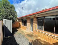  2/17 Doongara Street Griffith NSW 2680 $315,000 Looking for a modern 2-bedroom unit? Look no further! This open plan unit is located in a well-maintained strata complex of just 4 units, providing privacy and peace of mind. Built from brick, this unit boasts a modern bathroom, 2 toilets, and an updated kitchen with sleek finishes. The flooring throughout has also been updated to provide a contemporary feel. The unit features two large bedrooms, each with built-in cupboards, providing ample storage space. With plenty of natural light, this unit is perfect for those seeking a comfort and an open living space. The property also includes a closed in alfresco area and a private courtyard The complex itself is well maintained, and the unit comes with a designated car space. Conveniently located close to public transport, shops, and schools, this unit is the perfect choice for those seeking a low maintenance lifestyle or the perfect investment property. Don't miss out on this fantastic opportunity to secure a modern and stylish 2-bedroom unit within a small and friendly strata complex. 