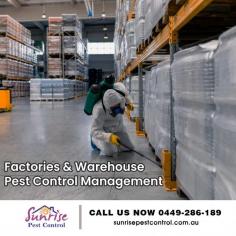  Sunrise Pest Control provides reliable and effective pest control services for both Residential and Commercial spaces. Our expert team ensures your space stays pest-free. Call us at 03 9122 5209 / 0449 286 189 for a FREE pest control quote or book an appointment today! Say goodbye to pests and enjoy a pest-free environment with Sunrise Pest Control. 