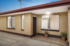  Unit 6/73 Coombe Rd Allenby Gardens SA 5009 $445,000 to $475,000 Neat, tidy and terrific, first homes or investments don't come much more appealing or affordable than this little '70's-built gem. Solid brick in a single storey group along the tree-lined Coombe Road, there's lots to love about the location. Walk to your local Coles, playground, St Michael's College Primary and Allenby Gardens Primary School. Bus and train transport is on hand, while it's just a few kilometres from Plant 4 Bowden and a little further to North Adelaide and the CBD, with the sea just as easily accessible. With a favourable northerly aspect, a front verandah and open living and dining space upon entry are bathed in natural light, overlooked by an updated white kitchen with freestanding oven with gas cooktop. Two bedrooms include a sizeable master which also enjoys natural northern light, ceiling fan and substantial built-in robes, serviced by a central mostly original bathroom with shower over bath. A private paved courtyard at the rear is complete with clothesline and handy shed. More you'll adore: - Convenient separate laundry - Linen storage - Allocated carport A super affordable offering in a super convenient spot, there's lots to like about this one. Specifications: CT / 5046 / 962 Built / 1972 Council / City of Charles Sturt Zoning / Established Neighbourhood Council Rates / $1,308.40 PA SA Water / $165.55 PQ ( Supply + Sewer Charge ) ESL / $174.30 PA Strata / $320.00 PQ 