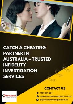 Suspect infidelity? Get the answers you need with Infidelity Private Investigators in Australia. Our skilled team provides discreet surveillance, evidence collection, and expert services to catch a cheating partner . Trust us to help you uncover the truth and provide peace of mind with professional and confidential investigations.