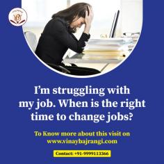  Struggling with your job and don't know when to quit? Astrologer Dr. Vinay Bajrangi, with over 25 years of his experience, will guide you on the right astrological time to change your job. So, you can take career decisions that are in line with your horoscope as well and enjoy long term success and satisfaction from your professional field of work.   https://www.vinaybajrangi.com/career-astrology/job-issues 