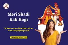  Are you wondering, " Meri Shadi Kab Hogi ?" Consult Dr. Vinay Bajrangi, one of the most respected marriage astrologers. By reading your birth chart, he can tell you the exact age you will get married. His insights can guide you on your journey to love and happiness. Don't leave your future to chance. Book an online consultation today and get the answers you seek about your marriage timing. Take the first step towards your dream life now! 