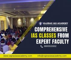  Vajirao IAS Academy in Delhi offers comprehensive IAS classes from expert faculty , ensuring top-notch preparation for aspirants. With a proven track record of success, the academy provides personalized guidance, updated study materials, and interactive learning experiences. Join Vajirao IAS Academy to achieve your IAS dreams with the best in the field. 