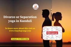  Are you having trouble in your marriage? Consult Dr. Vinay Bajrangi, a trusted marriage astrologer. He can check your birth chart to see if there is a divorce or separation yoga in your kundli. Don’t lose hope! You might be able to solve your problems with simple remedies. Take the first step towards a happier life today. Visit his website now to learn more and get the help you need. Your peace of mind is just a click away! Read More :- https://www.vinaybajrangi.com/marriage-astrology/divorce-issues  