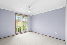 16 Farnol Pl Watanobbi NSW 2259 $800,000 to $850,000 Parkside, single‑level, three bedroom home Tucked away at the end of a quiet cul‑de‑sac and backing onto peaceful Spotted Gum Park, this well‑presented three‑bedroom home offers easy, low‑maintenance living in a highly convenient location. With tiled floors throughout, well-sized bedrooms, and a covered outdoor entertaining space, this move‑in‑ready property suits first‑home buyers, downsizers, and investors alike. Complete with drive‑through garage, and a spacious fenced yard, it delivers comfort, practicality, and lifestyle in one appealing package. Three bedrooms, main with built‑in robe Galley‑style kitchen with adjoining internal laundry Renovated bathroom with modern finishes Tiled floors throughout for easy cleaning and pet‑friendly living Covered paved area off kitchen for year‑round entertaining Fully fenced backyard with shed Drive‑through single garage Approximate rental return of $650 per week Within 15 minutes of M1 access and major shopping centres Close to public transport, schools, and Wyong Race Club Backing onto Spotted Gum Park with laneway access Council rates: $1731.28 p/a Water rates: $1017.32 p/a