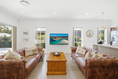13 Galley Rd Vincentia NSW 2540 $1,200,000 - $1,300,000 IMMACULATE & ESTABLISHED This immaculately presented home is positioned in a whisper quiet side street of the highly sort after estate of Bayswood and conveniently located just a short 300mtr walk from “Home Co”. *Four spacious bedrooms, three bathrooms, double garage. *Generous master bed with stylish ensuite & built-in-robe. *Bed two/guest bedroom is also generous with ensuite. *Open plan living flows to north/west facing al-fresco. *Light, bright & airy, 2.7mtr ceilings & calm toned tiles. *Chunky stone kitchen, huge island with waterfall ends. *Handy walk-in pantry, ideal for that extra storage space. *Multiple living zones, huge home theatre/media room. *Multi-zoned, ducted reverse cycle A/C to all rooms. *Fully landscaped frontyard with lush green lawns & gardens. *Amazing low maintenance landscaped park-like backyard. *512m2 block conveniently located approx 300mtrs to shops. Walk to “Home Co” with Woolworths, Aldi, Cafes & Eateries, Medical services and more. Also, just a 5-7 min drive to the local tourist vibe that is Huskisson and also your choice of Jervis Bay’s pristine beaches. All enquiries or to book a private inspection please contact Scott Morton on either 0405 227 987 or 44417 514.